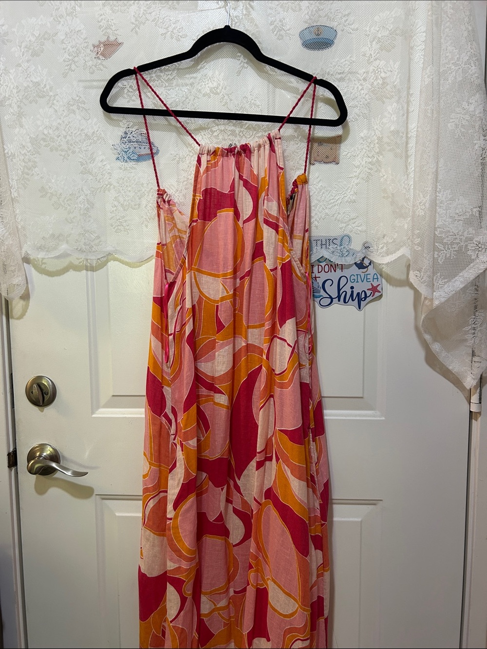 Rachel Zoe Pink & Orange Printed Summer Dress